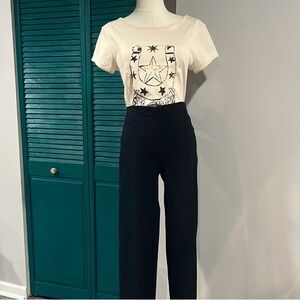 J Crew dark navy blue trouser pant - 4